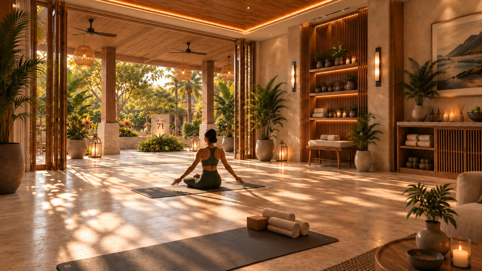 Yoga studio at The Well, Building 71